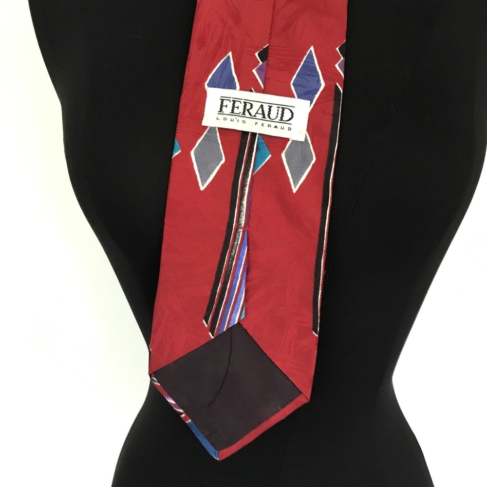 Vintage Italy Louis Feraud Silk Tie